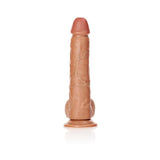 RealRock Realistic 10 inches Straight Dildo With Balls and Suction Cup Tan