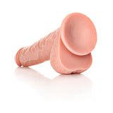 RealRock Realistic 12 inches Straight Dildo With Balls and Suction Cup Beige