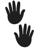 Pastease Hands Nipple Pasties Black One Size featuring playful hand-shaped design in black.