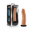 Blush Lock On Argonite Realistic 8 in. Silicone Dildo with Suction Cup Adapter Tan