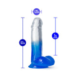 B Yours Stella Blue 6 inches Dildo with Balls Blue