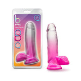 B Yours Sugar Magnolia 7 inches Dildo with Balls Fuchsia