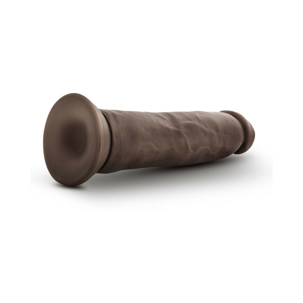 Dr. Skin Plus Thick 9 inches Triple Density Posable Dildo Brown