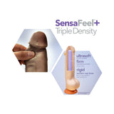 Dr. Skin Plus Thick 9 inches Triple Density Posable Dildo Brown