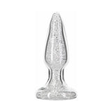 Pillow Talk Fancy Glass Anal Plug with Glitter and Gem Base