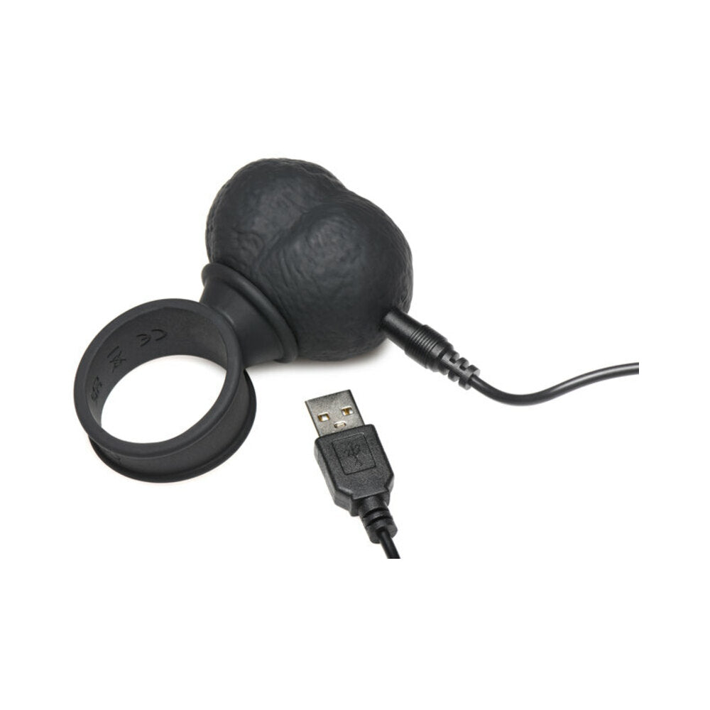 Jock 28X Vibrating Silicone Balls with Remote Control XL Black