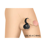 Jock 28X Vibrating Silicone Balls with Remote Control XL Black