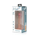 Curve Toys Jock Dual Density 6 inches Silicone Dildo with Suction Cup Light