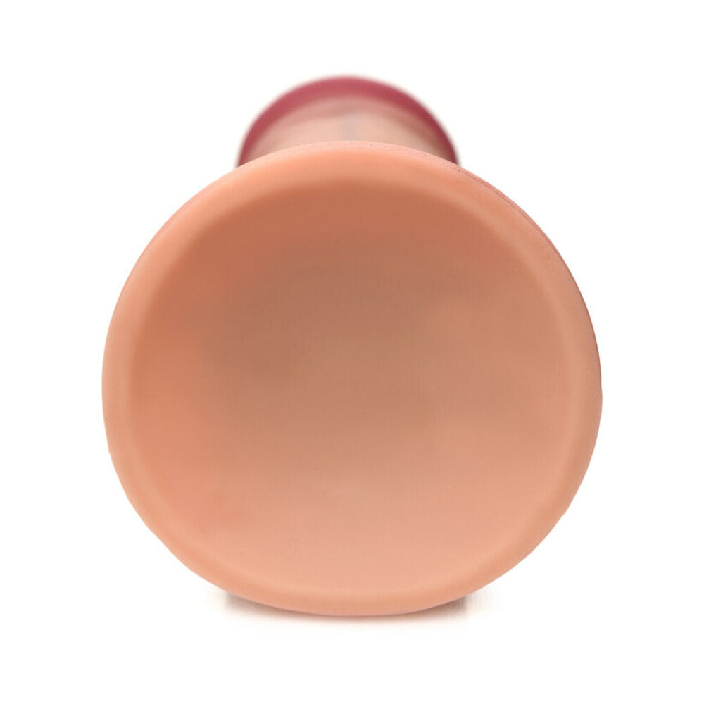 Curve Toys Jock Dual Density 6 inches Silicone Dildo with Suction Cup Light