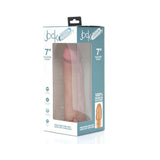 Curve Toys Jock Dual Density 7 inches Silicone Dildo with Suction Cup Light