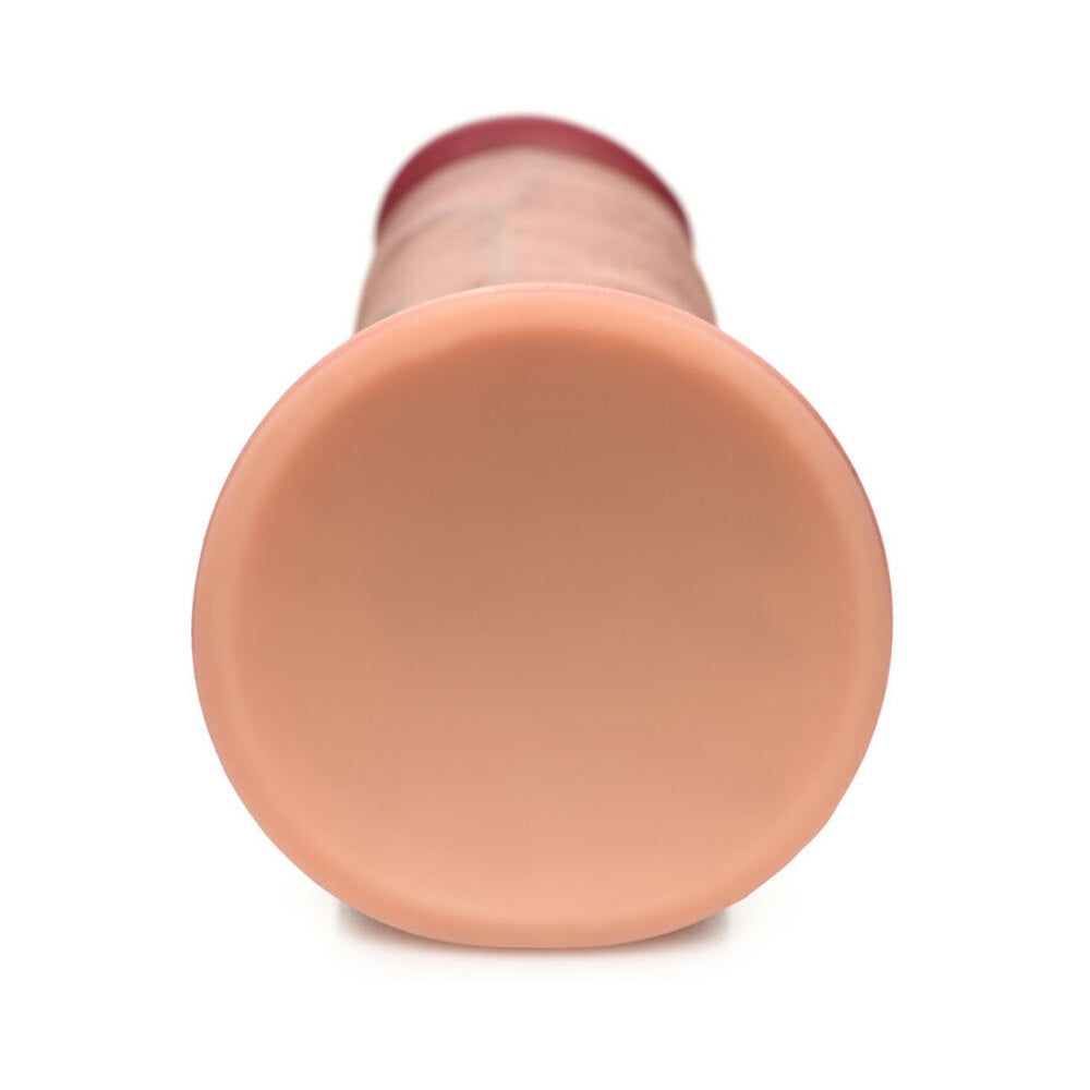Curve Toys Jock Dual Density 7 inches Silicone Dildo with Suction Cup Light