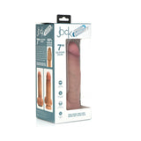Curve Toys Jock Dual Density 7 inch Silicone Dildo with Balls & Suction Cup Light