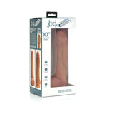 Curve Toys Jock Dual Density 10 inch Silicone Dildo with Balls & Suction Cup Light