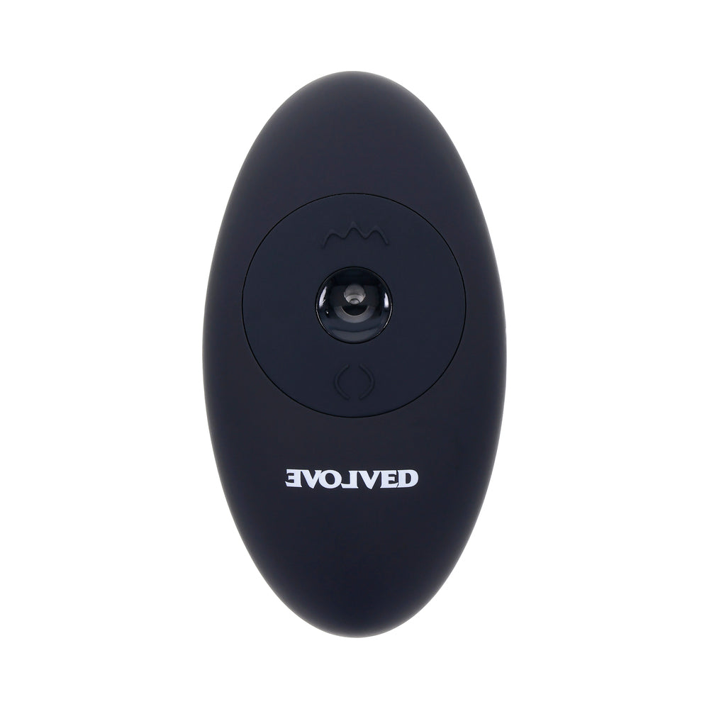 Evolved Black Thunder Vibrating Dildo with Moving Beads and Remote Control