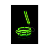 Ouch! Glow in the Dark Collar and Leash Set Neon Green