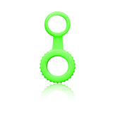 Ouch! Glow in the Dark Cockring & Ball Strap Neon Green