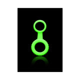 Ouch! Glow in the Dark Cockring & Ball Strap Neon Green