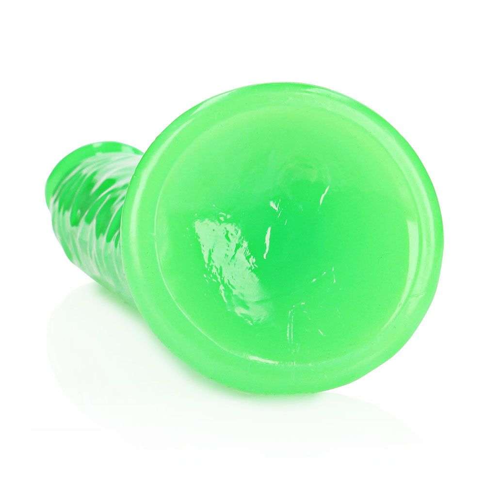 RealRock Glow in the Dark Slim 11 inches Dildo Neon Green
