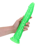 RealRock Glow in the Dark Slim 11 inches Dildo Neon Green