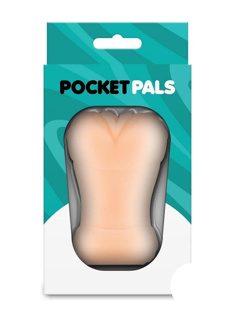 Pocket Pals Stroker Pussy Beige featured in its packaging for ultimate pleasure and satisfaction.