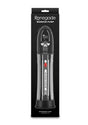 Renegade Warrior Rechargeable Pump Black packaging with waterproof design and digital display features.