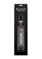 Renegade Warrior Rechargeable Pump Black with innovative design and waterproof capabilities.