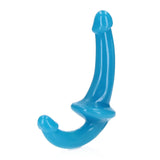 RealRock Glow in the Dark 6 inches Strapless Strap-On Dildo Neon Blue