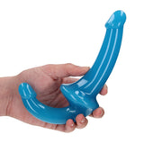 RealRock Glow in the Dark 6 inches Strapless Strap-On Dildo Neon Blue