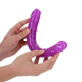 RealRock Glow in the Dark Double Dong 12 inches Dual-Ended Dildo Neon Purple