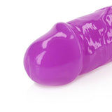 RealRock Glow in the Dark Double Dong 12 inches Dual-Ended Dildo Neon Purple