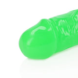 RealRock Glow in the Dark Double Dong 15 inches Dual-Ended Dildo Neon Green
