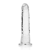 RealRock Crystal Clear Slim 6 inches Dildo Clear