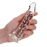 RealRock Crystal Clear Slim 6 inches Dildo Clear