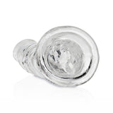 RealRock Crystal Clear Slim 7 inches Dildo Clear