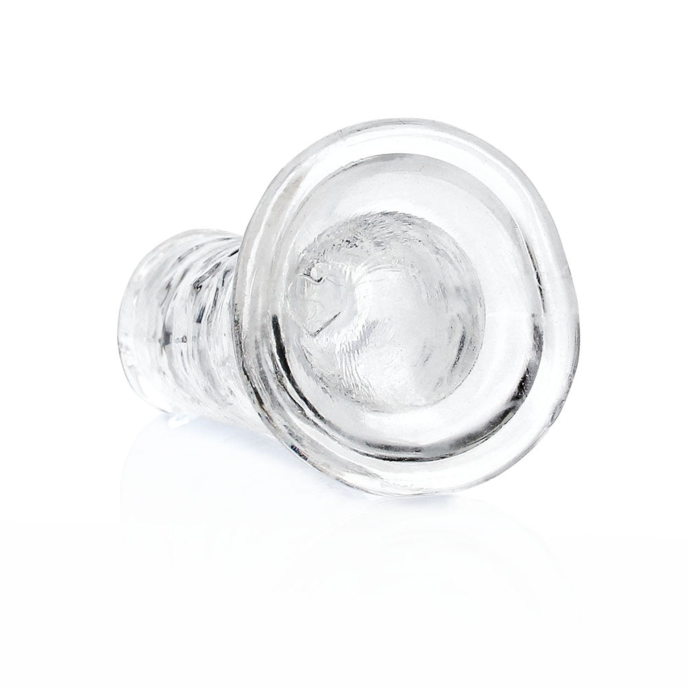 RealRock Crystal Clear Straight 6 inches Dildo Without Balls Clear