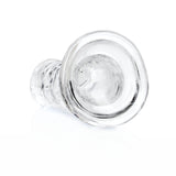 RealRock Crystal Clear Straight 6 inches Dildo Without Balls Clear