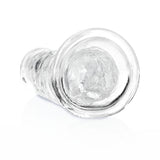 RealRock Crystal Clear Straight 7 inches Dildo Without Balls Clear