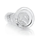 RealRock Crystal Clear Straight 8 inches Dildo Without Balls Clear