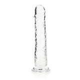 RealRock Crystal Clear Straight 11 inches Dildo Without Balls Clear