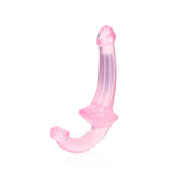 RealRock Crystal Clear 6 inches Strapless Strap-On Dildo Pink