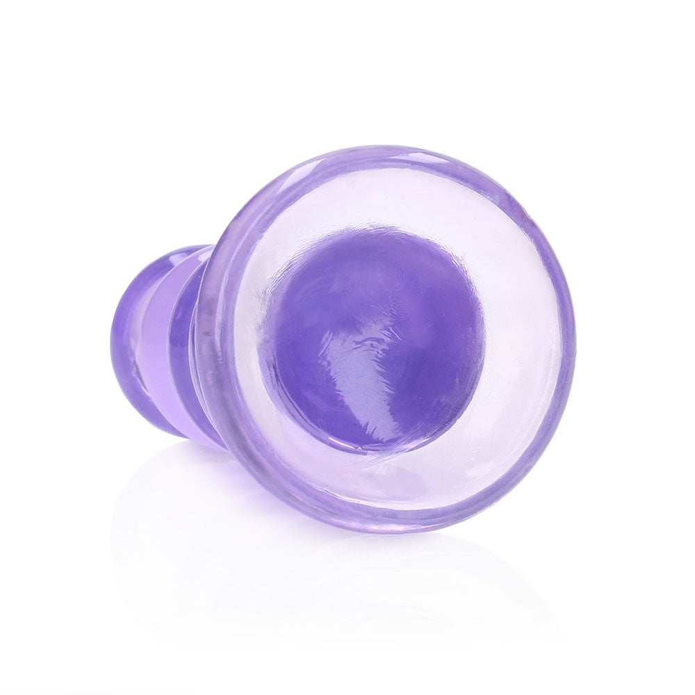 RealRock Crystal Clear Curvy 5.5 inches Dildo/Plug Purple