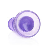RealRock Crystal Clear Curvy 5.5 inches Dildo/Plug Purple