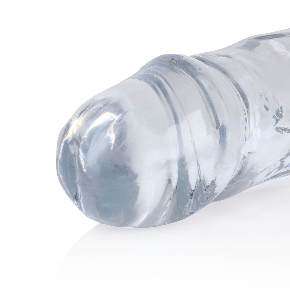 RealRock Crystal Clear Double Dong 13 inches Dual-Ended Dildo Clear