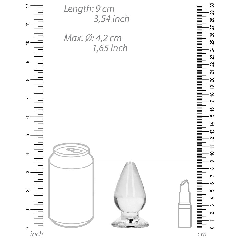 RealRock Crystal Clear 3.5 inches Anal Plug Clear