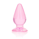 RealRock Crystal Clear 3.5 inches Anal Plug Pink