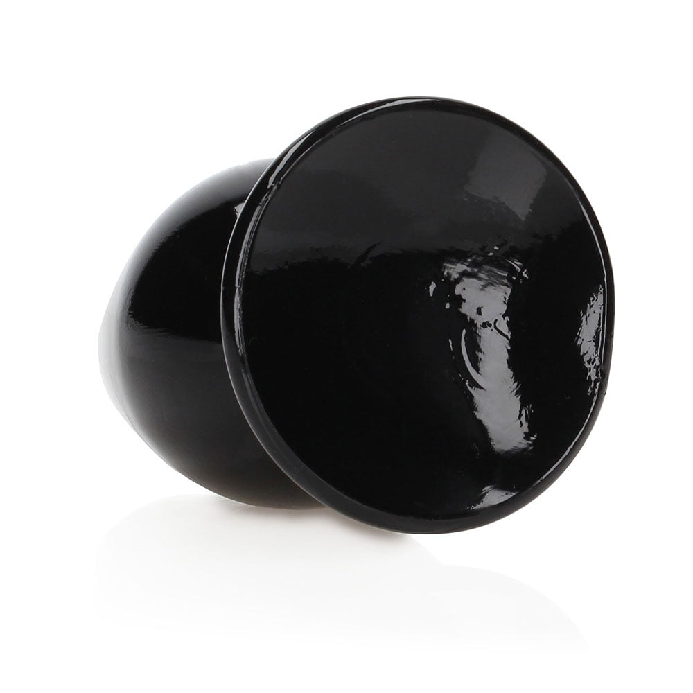 RealRock Crystal Clear 4.5 inches Anal Plug Black