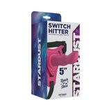Stardust Switch Hitter Silicone Strap-On Dildo With Harness 5 inches Pink