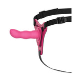 Stardust Switch Hitter Silicone Strap-On Dildo With Harness 5 inches Pink