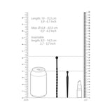 Ouch! Urethral Sounding Beginners Silicone Plug Set Black 8 mm / 10 mm
