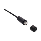 Ouch! Urethral Sounding Silicone Vibrating Bullet Plug With Beaded Tip Black 5.5 mm - 7 mm